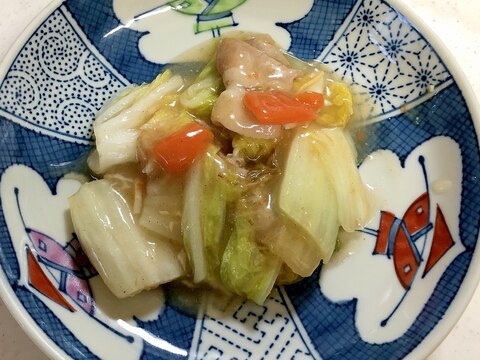 白菜と豚バラのあんかけ